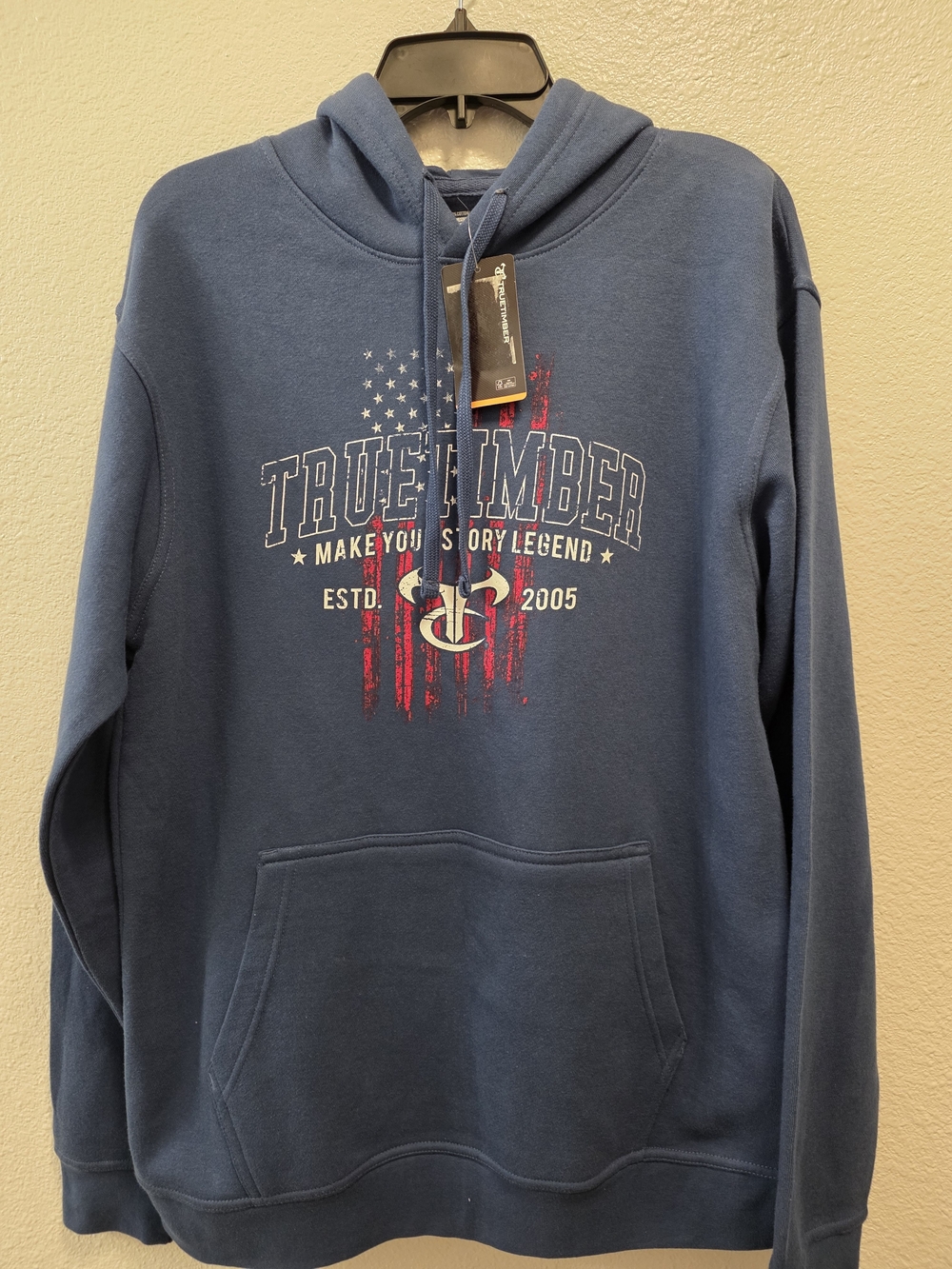 True Timber Men's Navy Graphic Pullover Hoodie